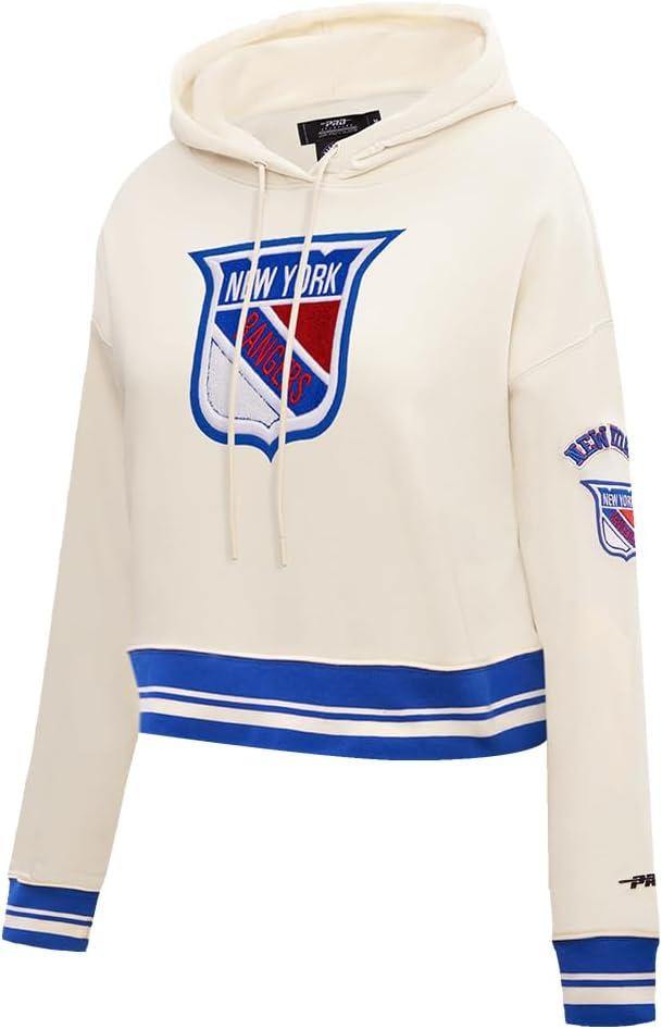 image:imagePro Standard NHL Womens Retro Classics Brushed Back French Terry Cropped Pullover HoodieEggshellRoyal Blue