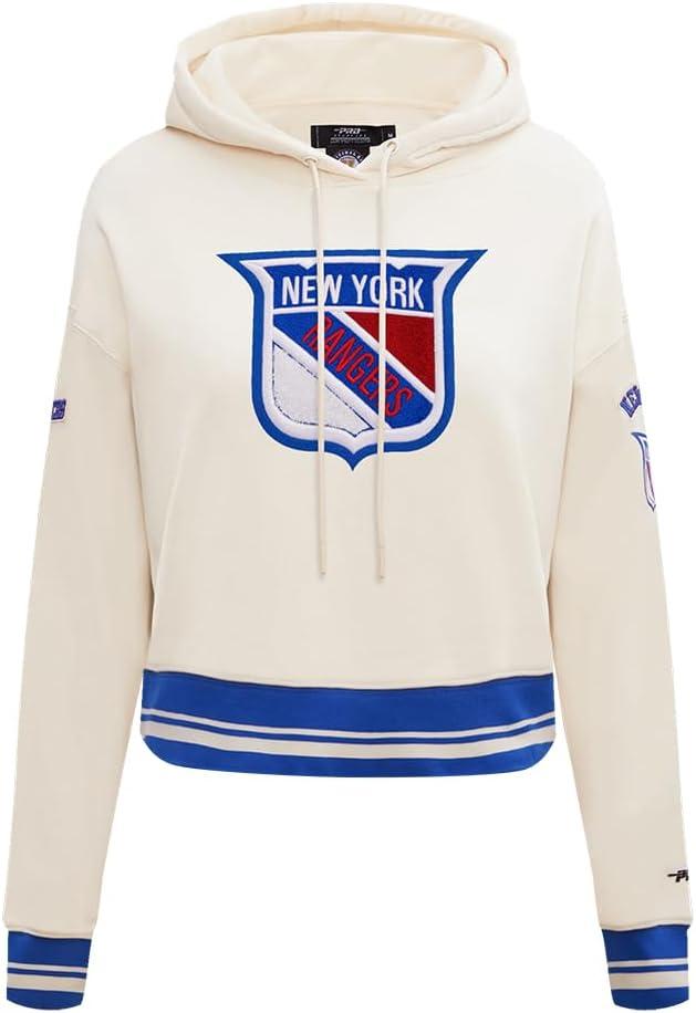 image:imagePro Standard NHL Womens Retro Classics Brushed Back French Terry Cropped Pullover HoodieEggshellRoyal Blue