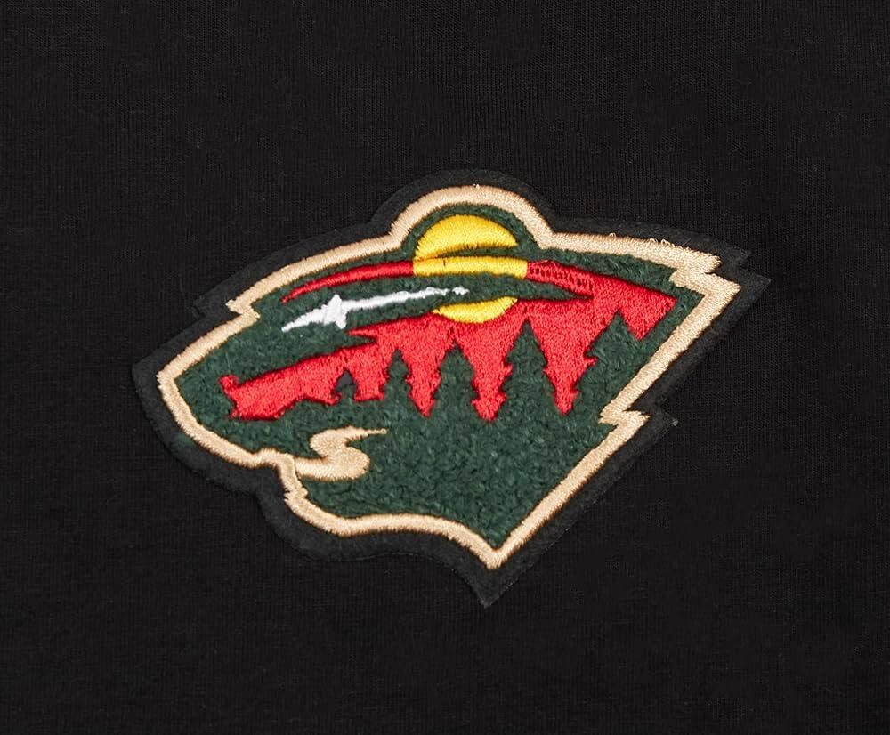 image:imagePro Standard NHL Womens Womens NHL Classic Chenille Cotton Single Jersey Short Sleeve Boxy TeeBlack