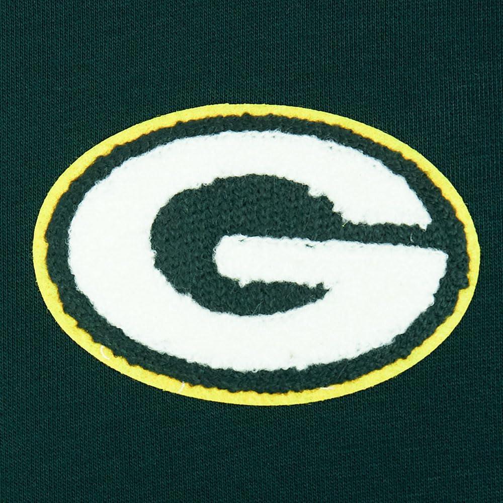 image:imagePro Standard Womens NFL Classic Chenille Brushed Back French Terry Cropped Pullover HoodieForest Green
