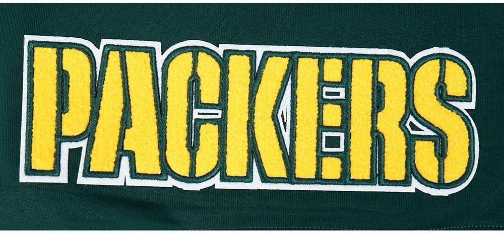 image:imagePro Standard Womens NFL Classic Chenille Brushed Back French Terry Cropped Pullover HoodieForest Green