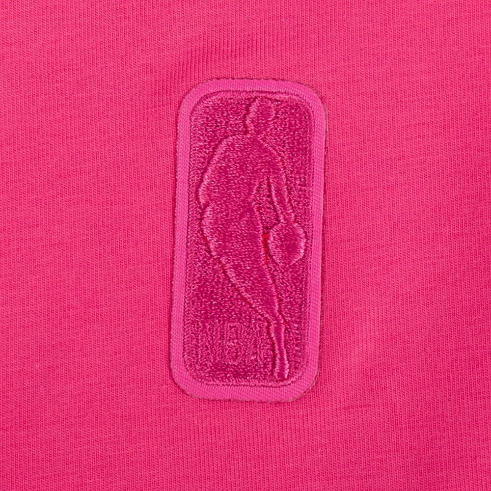 image:imageWomens NBA Classic Triple Pink Cotton Short Sleeve Slim Fit TeeBeetroot Purple