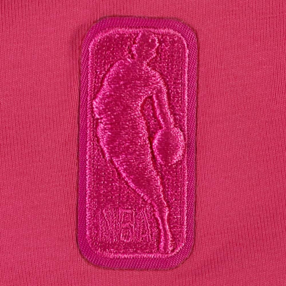 image:imageWomens NBA Classic Triple Pink Cotton Short Sleeve Slim Fit TeeBeetroot Purple