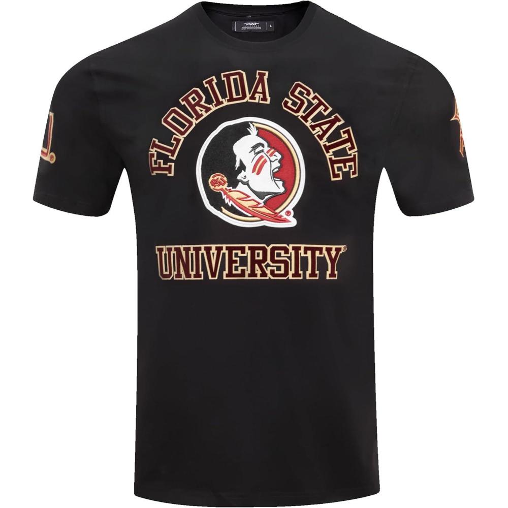 image:imagePro Standard Mens Florida State University Classic Chenille Short Sleeve Tee Black XL