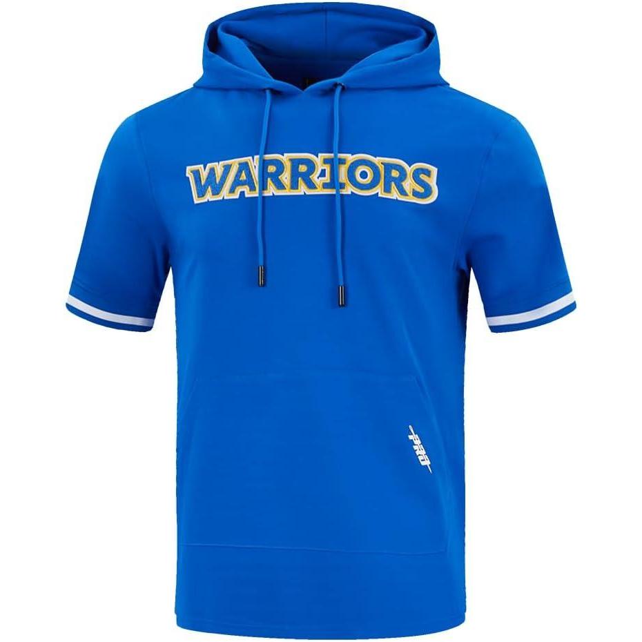 image:imagePro Standard Mens NBA Classic Chenille Cotton Double Knit Short Sleeve HoodieRoyal Blue