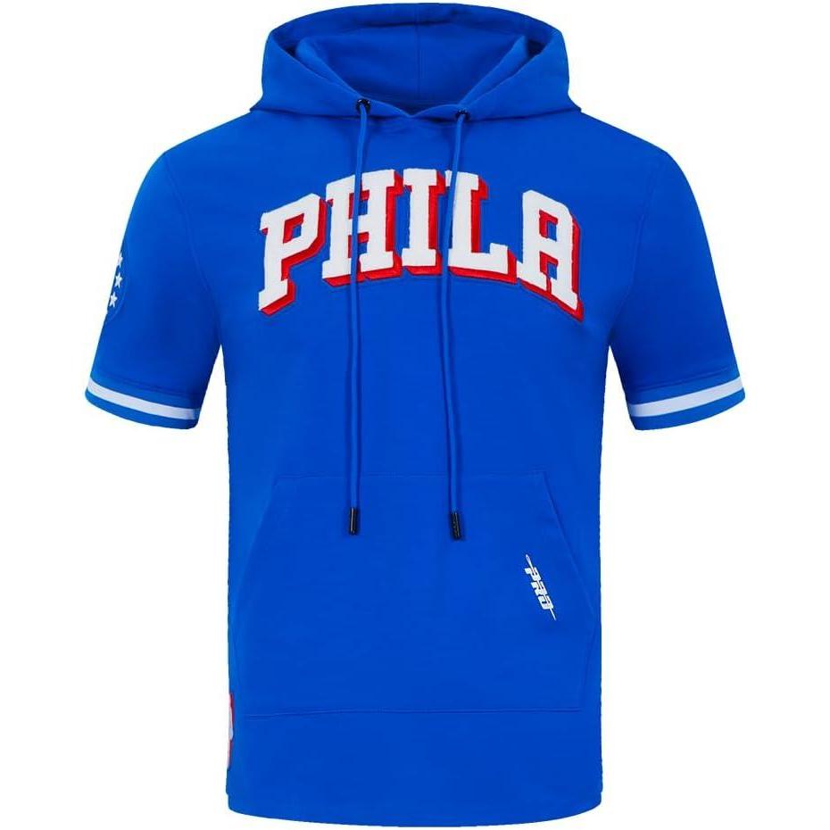 image:imagePro Standard Mens NBA Classic Chenille Cotton Double Knit Short Sleeve HoodieTeam Color