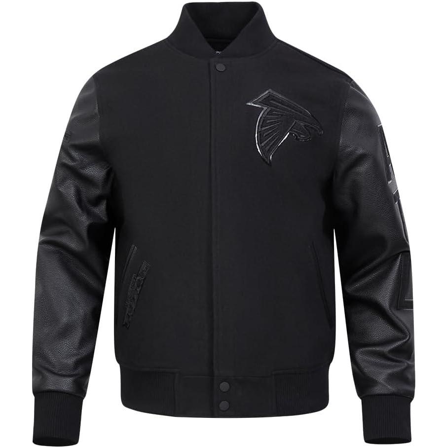 image:imagePro Standard Mens NFL Classic Triple Black Varsity JacketTriple Black