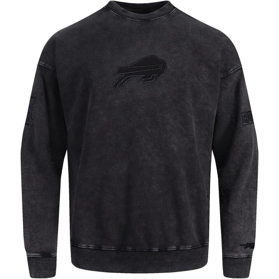 image:imagePro Standard Mens NFL Washed Classic Crewneck SweatshirtWashed Black