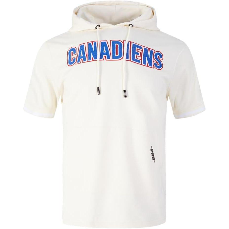 image:imagePro Standard Mens NHL Classic Chenille Double Knit Short Sleeve HoodieEggshell