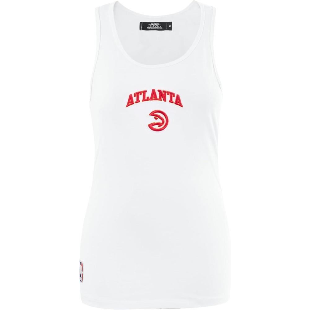 image:imagePro Standard NBA Womens Womens NBA Classic Chenille Cotton Single Jersey Tank TopWhite