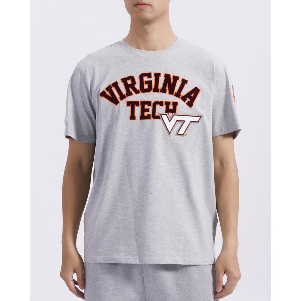 image:imagePro Standard NCAA Mens Mens College Classic Chenille Cotton Short Sleeve TeeHeather Grey