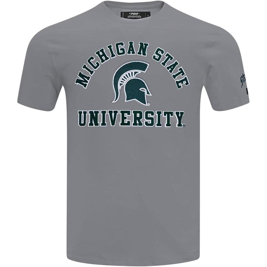 image:imagePro Standard NCAA Mens Pro Standard Mens College Classic Chenille Short Sleeve TeeGray