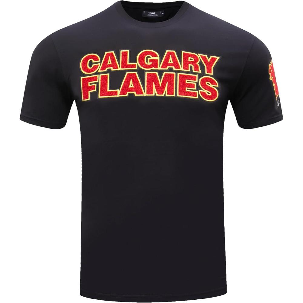 image:imagePro Standard NHL Mens Pro Standard Mens NHL Classic Chenille Short Sleeve TeeBlack