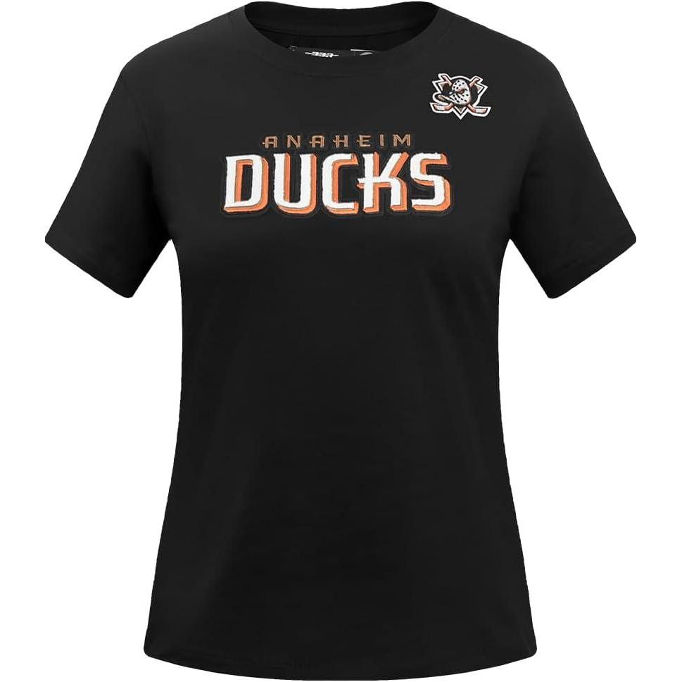 image:imagePro Standard NHL Womens Pro Standard Womens NHL Classic Chenille Short Sleeve Slim TeeBlack