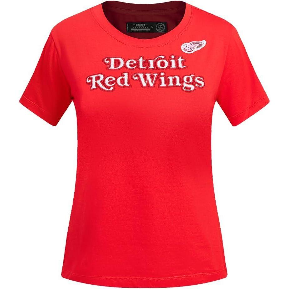 image:imagePro Standard NHL Womens Pro Standard Womens NHL Classic Chenille Short Sleeve Slim TeeRed