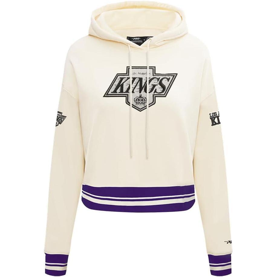 image:imagePro Standard NHL Womens Retro Classics Brushed Back French Terry Cropped Pullover HoodieEggshell Purple