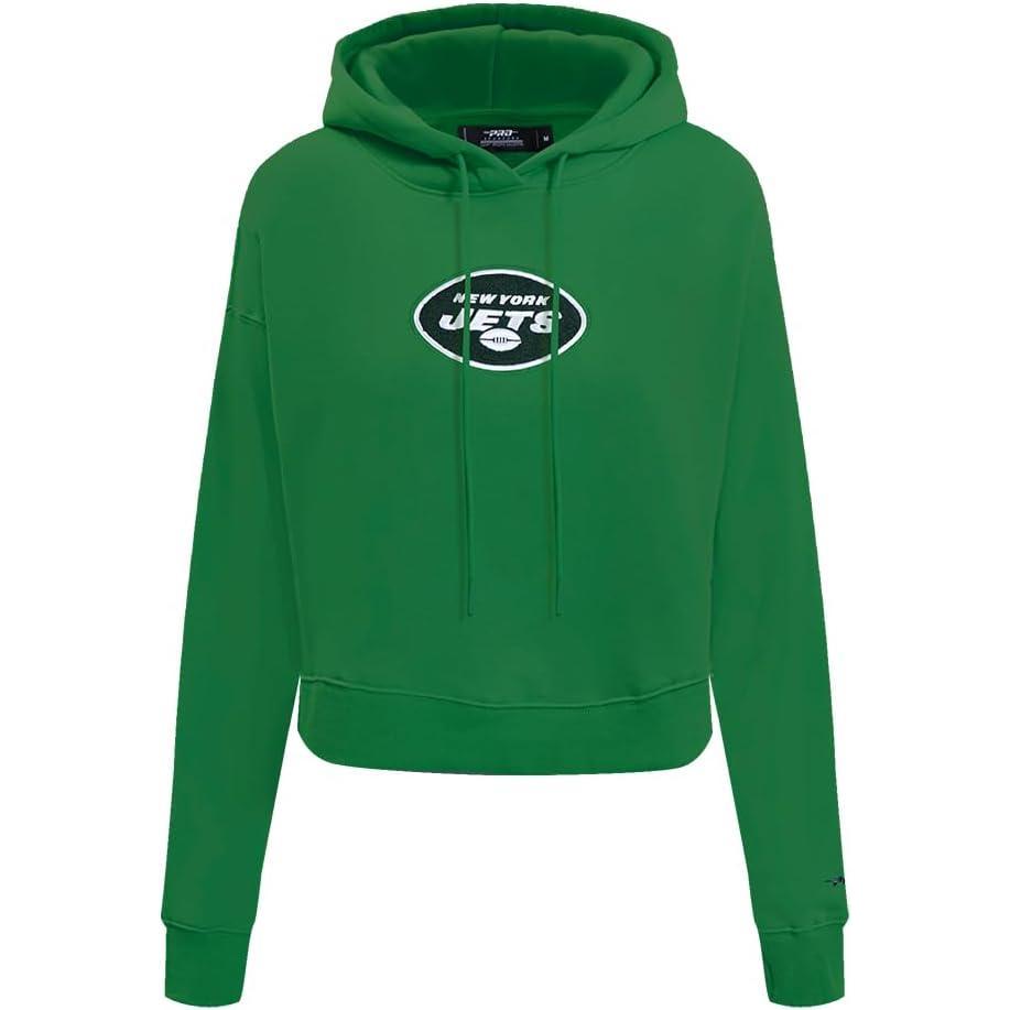 image:imagePro Standard Womens NFL Classic Chenille Brushed Back French Terry Cropped Pullover HoodieKelly Green
