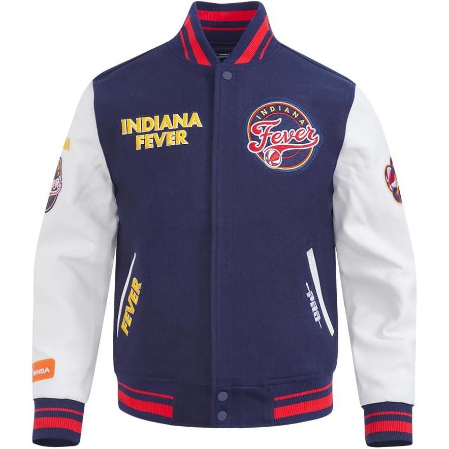 image:imagePro Standard mens Pro Standard Mens Wnba Retro Classics Wool Varsity JacketMidnight NavyRedMidnight Navy