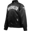 Classic NBA Brooklyn Nets Big Boys Satin Jacket in Black by Pro Standard(Black)