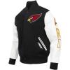 Classic NFL Arizona Cardinals Men’s Wool Varsity Jacket (Black/White) by Pro Standard(Black/White)