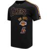 Mens NBA Retro Classics Cotton Taping Tee(Black/Purple/Yellow)