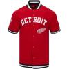 Mens NHL Classic Chenille Button Down(Red/Black)