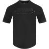 Mens NHL Classic Chenille Short Sleeve Top(Triple Black)