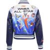 PRO STANDARD Womens WNBA All Star Satin Satin Jacket(Midnight Navy)