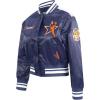 PRO STANDARD Womens WNBA All Star Satin Satin Jacket(Midnight Navy)