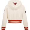 Pro Standard Big Girls NBA Retro Classics Fleece Pull Over Hoodie(Eggshell/ Red)