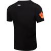 Pro Standard Mens Clemson University Classic Chenille Short Sleeve Tee Black 2XL