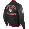 Pro Standard Mens College Classic Chenille Varsity Jacket(Black/Red/Black)