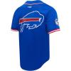 Pro Standard Men’s Josh Allen Royal Buffalo Bills Mesh Button-Up Baseball Jersey, XX-Large