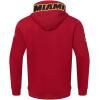 Pro Standard Mens NBA Classic Chenille Cotton Double Knit Full Zip Hoodie(Cardinal Red)