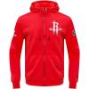 Pro Standard Mens NBA Classic Chenille Cotton Double Knit Full Zip Hoodie(Red)