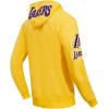 Pro Standard Mens NBA Classic Chenille Cotton Double Knit Full Zip Hoodie(Yellow)