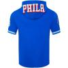 Pro Standard Mens NBA Classic Chenille Cotton Double Knit Short Sleeve Hoodie(Team Color)