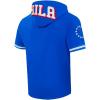 Pro Standard Mens NBA Classic Chenille Cotton Double Knit Short Sleeve Hoodie(Team Color)