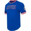 Pro Standard Mens NBA Los Angeles Clippers Classic Chenille Short Sleeve Tee Royal Blue/Red S