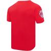 Pro Standard NBA Mens Mens NBA Classic Chenille Cotton Single Jersey Short Sleeve Tee(Red)