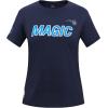Pro Standard NBA Womens Womens NBA Classic Chenille Cotton Short Sleeve Slim Tee(Midnight Navy)