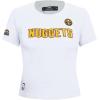Pro Standard NBA Womens Womens NBA Classic Chenille Cotton Short Sleeve Slim Tee(White)
