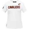Pro Standard NBA Womens Womens NBA Classic Chenille Cotton Short Sleeve Slim Tee(White)