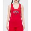 Pro Standard NBA Womens Womens NBA Classic Chenille Cotton Single Jersey Tank Top(Red)