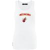 Pro Standard NBA Womens Womens NBA Classic Chenille Cotton Single Jersey Tank Top(White)