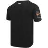 Pro Standard NCAA Mens Mens College Classic Chenille Cotton Short Sleeve Tee(Black)