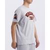 Pro Standard NCAA Mens Mens College Classic Chenille Cotton Short Sleeve Tee(Heather Grey)