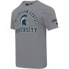 Pro Standard NCAA Mens Pro Standard Mens College Classic Chenille Short Sleeve Tee(Gray)