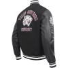 Pro Standard NCAA mens Pro Standard Mens College Classic Chenille Wool Varsity Jacket(Black)