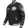 Pro Standard NCAA mens Pro Standard Mens College Classic Chenille Wool Varsity Jacket(Black)